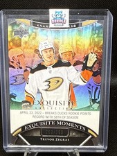 22-23 UD Black Diamond Hockey Exquisite Moments ECM-TZ Trevor Zegras /299