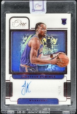 Jonathan Kuminga Rookie 2021-22 Panini One and One #RA-JKM Auto Red 25/25