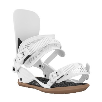 Union Strata Men's Snowboard Bindings, White, Large MY27