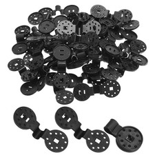 100Pcs Shade Cloth Clips, Durable Plastic Lock Grip Fixing Clip Small, Black