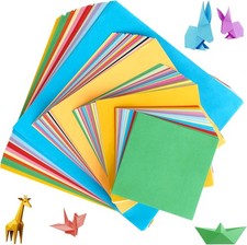 400 Blatt Origami Papier 10/12/15/20 cm Doppelseitig Bastelpapier Bunt