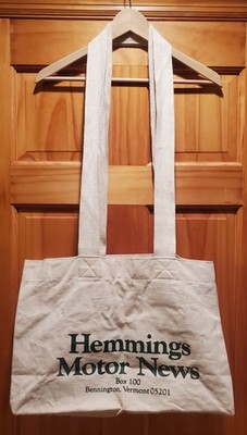 Vintage Hemmings Motor News Bennington Vermont VT Travel Carry Newsboy Bag