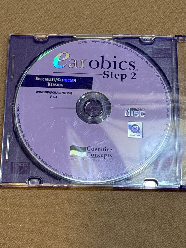 Cognitive Concepts Earobics Step 2 Specialist/Clinician CD Windows/Mac English