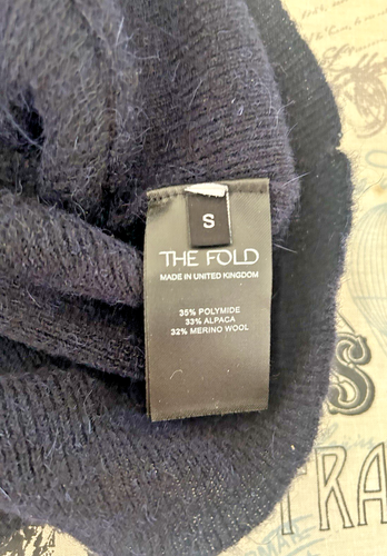 The Fold Calgary Maglione a Maglia Avvolgente Navy Taglia S (O) - Foto 11 di 11