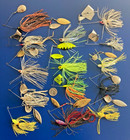 VTG LOT 14 BASS LURES RATTLING TANDUM SPINNERBAITS BUZZBAITS MIXED SPINNER BUZZ
