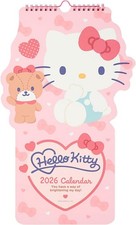 Sanrio Hello Kitty Die-Cut Calendar Paper Wall Calendar Wall Calendar 2026