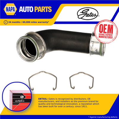 Turbo Hose fits VW CALIFORNIA T5 1.9D 07 to 09 BRR Charger Gates 7H0145708 New