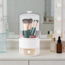 Makeup Brush Holder Storage Organizer 13.5 28cm With Cover For Cosmetic Brushes
