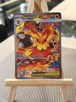Pokémon Mega Emboar EX 273/217 ascended heroes SAR ALTART English eng Asc NM