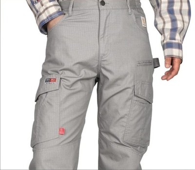 NEW Bocomal FR Flame Resistant Men Cargo Field Pants Gray Workwear NWT
