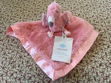 Cloud Island Flamingo Lovey Security Blanket Pink Satin Trim Target Baby NEW