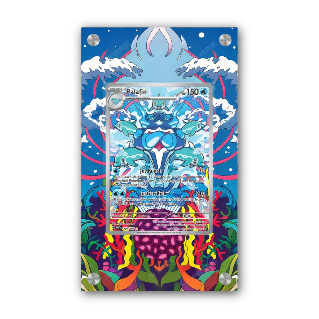 Palafin 200/197 - Exclusivo Pokémon Obra de Arte Extendida Vitrina
