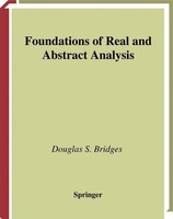 Foundations Of Real And Abstract Analysis Douglas S. Bridges Taschenbuch Xiv