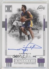 2017-18 Panini Impeccable Victory Signatures 71/99 Rick Fox #IV-RFX Auto 7zf