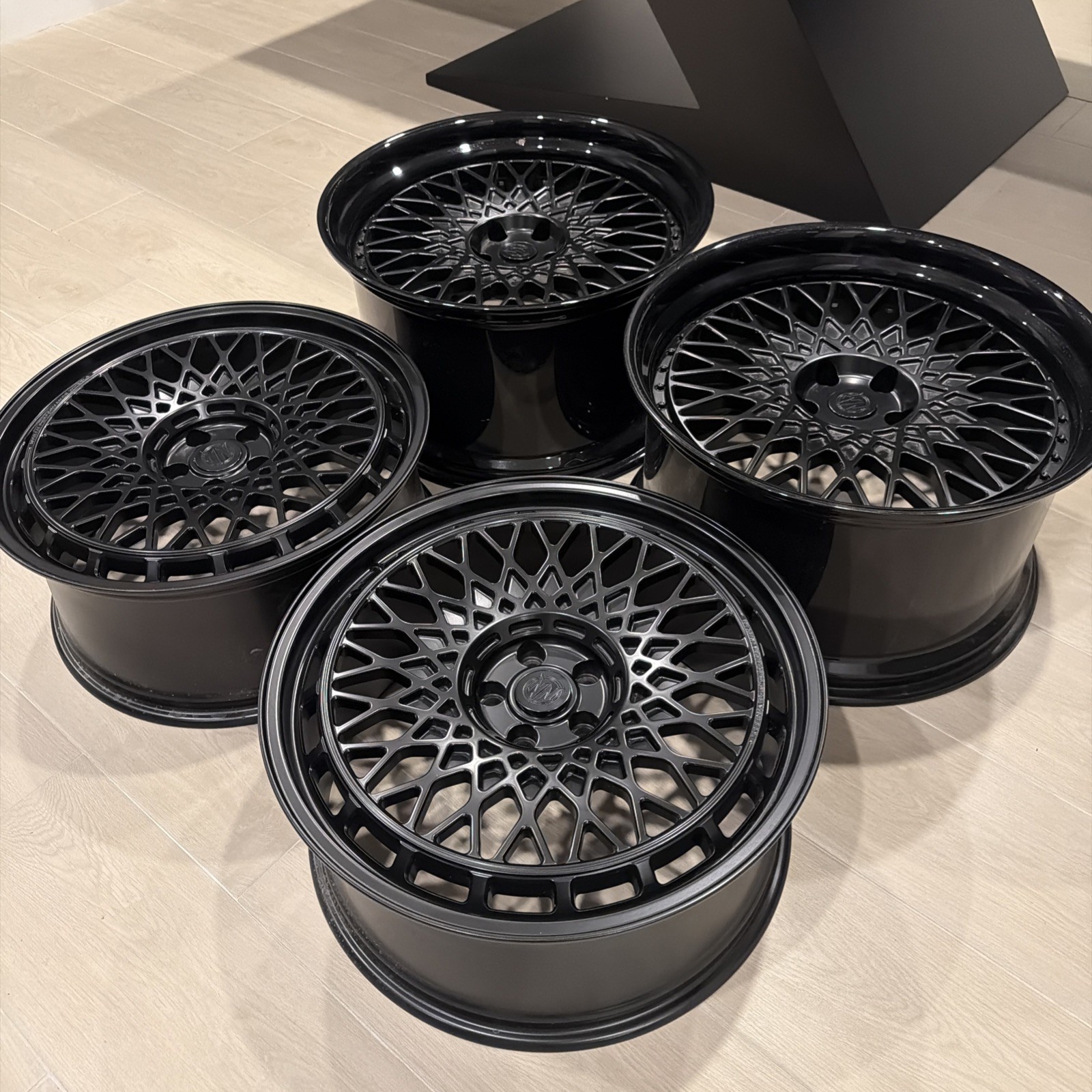 Lamborghini Revuelto Front Wheels Set Black