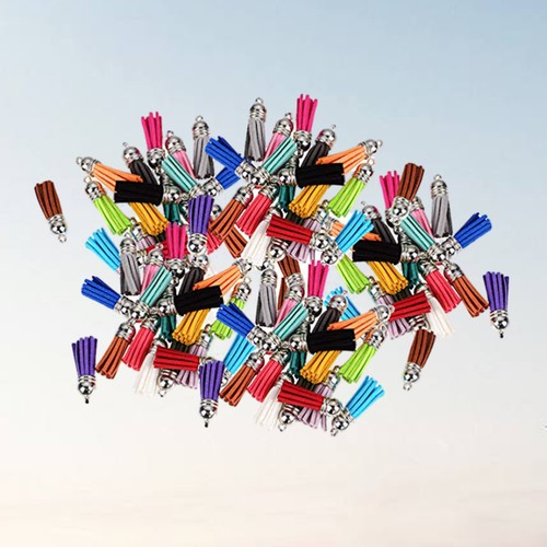 100 Pcs Retro Tassel Hanging Decoration Key Chain Accessories Tassels - Picture 7 of 11