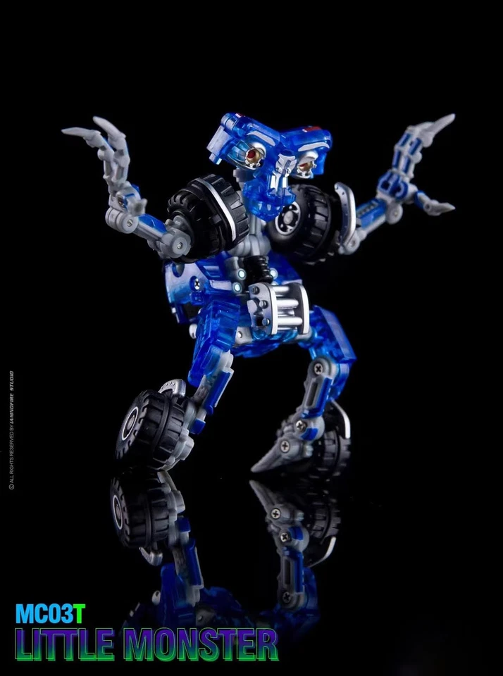 Dr Wu Customs Transparent Wheelie MC-03T Little Monster Trucks Action Figure - Image 3 of 4