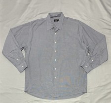 Gitman Bros Dress Shirt Mens 16.5 34/35 Gray Check Long Sleeve Point Collar