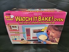 Vintage 1990 Tyco Real Cookin' Watch It Bake Oven " Easy Bake Oven " 6 Pieces