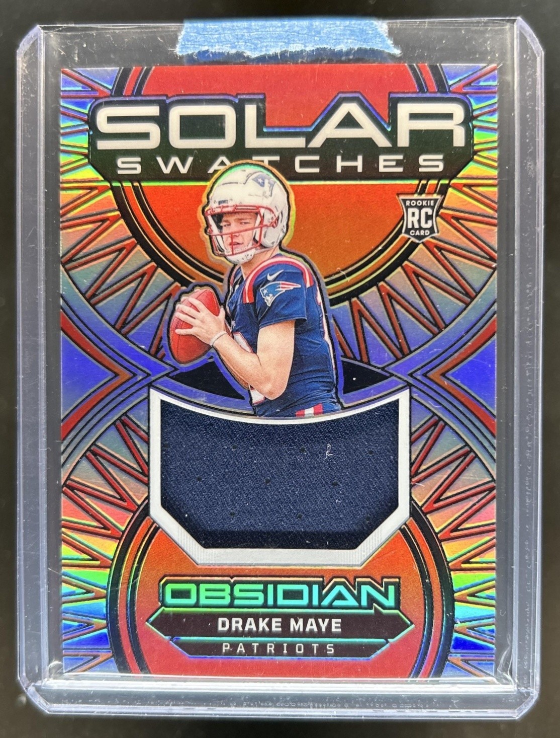 Drake Maye Panini Obsidian Solar Swatches #SSDME Silver