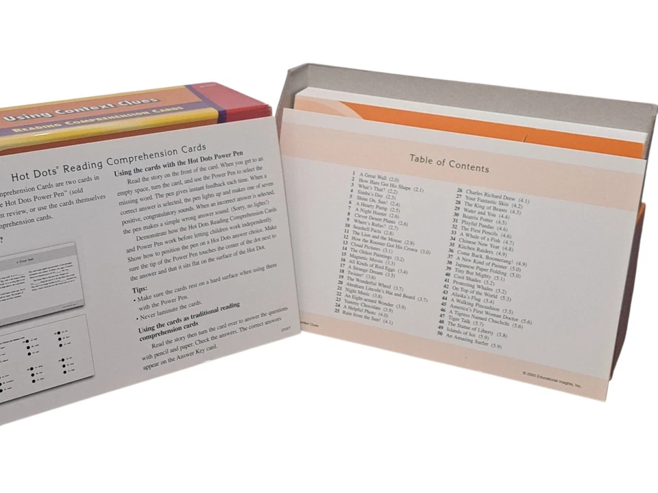 Hot Dots Using Context Clues Reading Comprehension Set 4 Homeschool Learn Study - Image 2 of 4