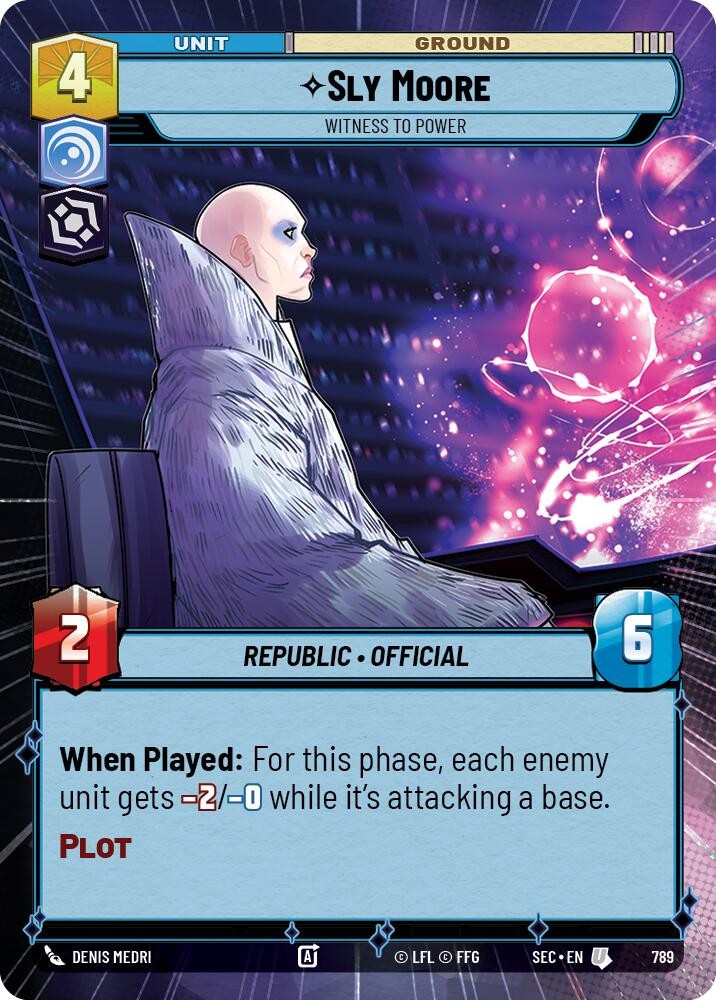 Foil-Sly Moore - Witness to Power (Hyperspace Foil)-789-Secrets of Power-EN-NM