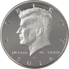 2014 S Kennedy Half Dollar Choice Proof Clad 50c US Coin Collectible