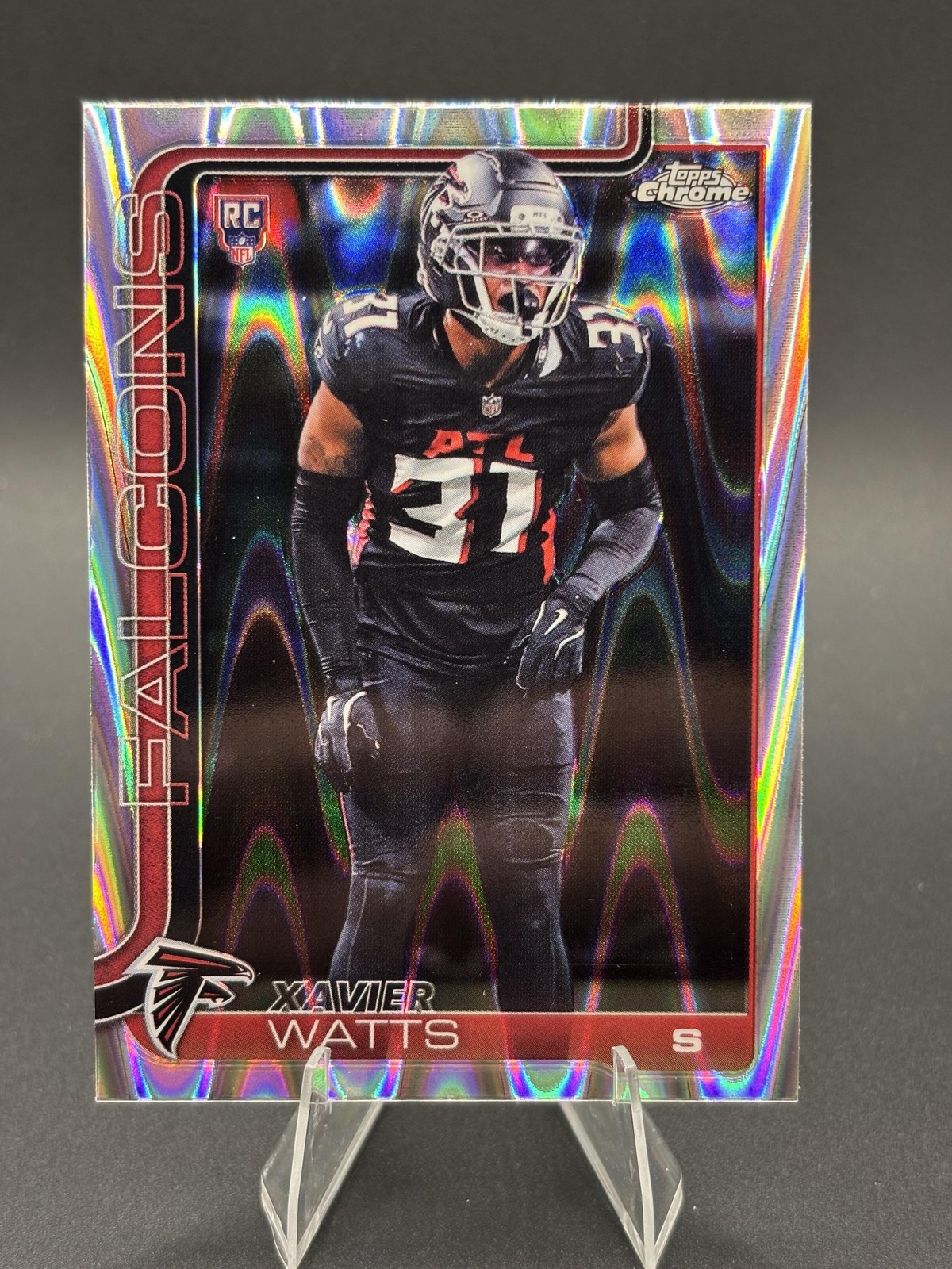 2025 Topps Chrome #393 Xavier Watts Ray Wave Refractor