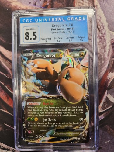 Dragonite EX 74/111 XY - Furious Fists Holo CGC 8.5 NEAR MINT