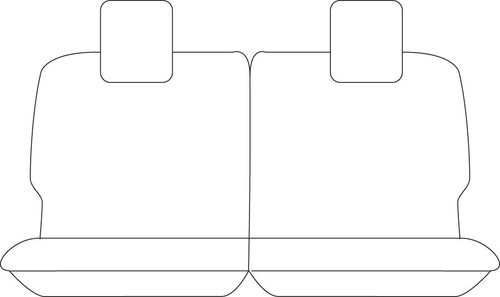 For Toyota Prius V Hybrid Wagon 2012-2021 Canvas Canvas Rear (Row 3) Seat Covers - Picture 2 of 12
