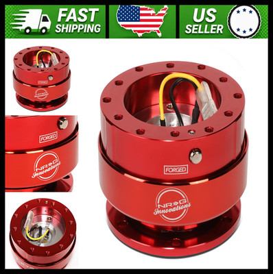 NRG Innovations Quick Release Steering Wheel Hub Red/Ti Ring