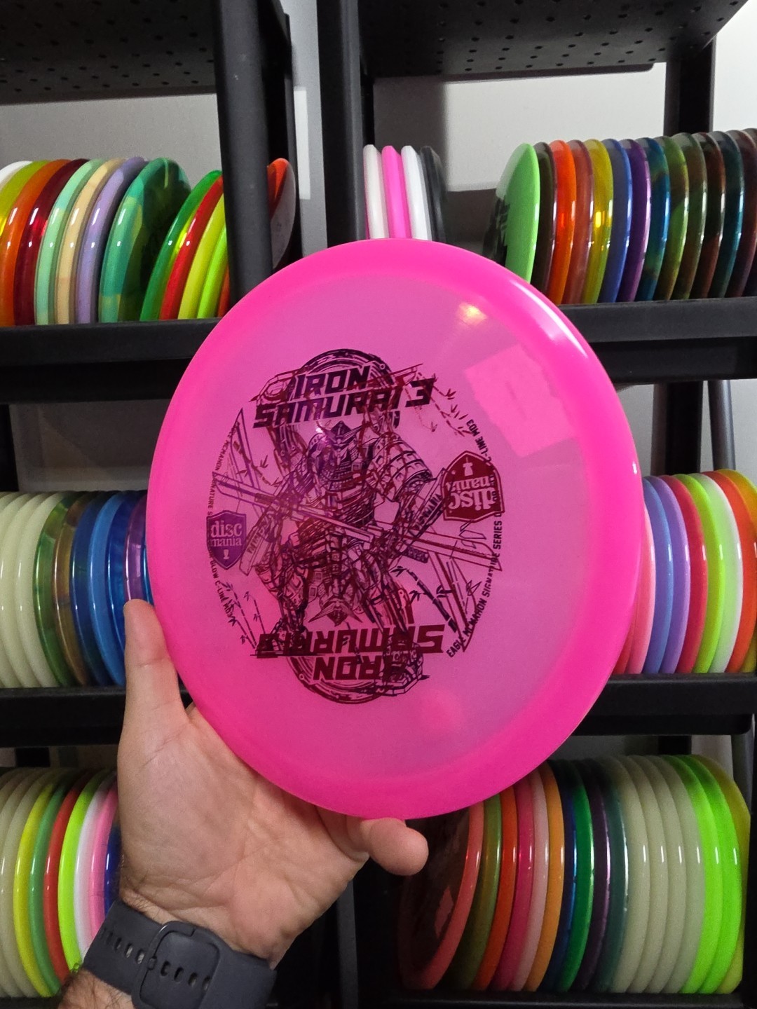 Discmania X-Out Iron Samurai 3 Pink 180g #1 C-line Color Glow Md3 Disc Golf