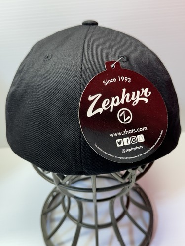Sombrero elástico Zephyr Texas A&M AGGIES NUEVO CON etiquetas - NEGRO - Talla mediana - Imagen 4 de 11