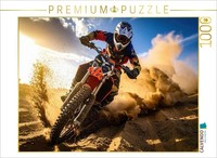 Calvendo Puzzle The Driver Drives Dynamically Through The Desert In The Light Of