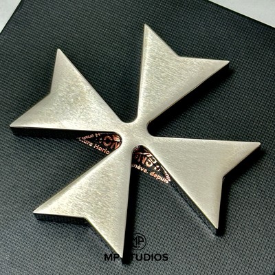 VACHERON CONSTANTIN ネクタイピン　シルバー　 マルタ十字 Vacheron Constantin Maltese Logo Stainless Steel Heavy Paperweight