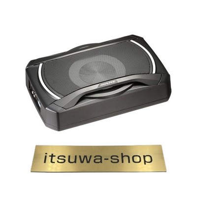 Alpine Electronics SWE-1080 kompakter aktiver Auto-Subwoofer Basslautsprecher...