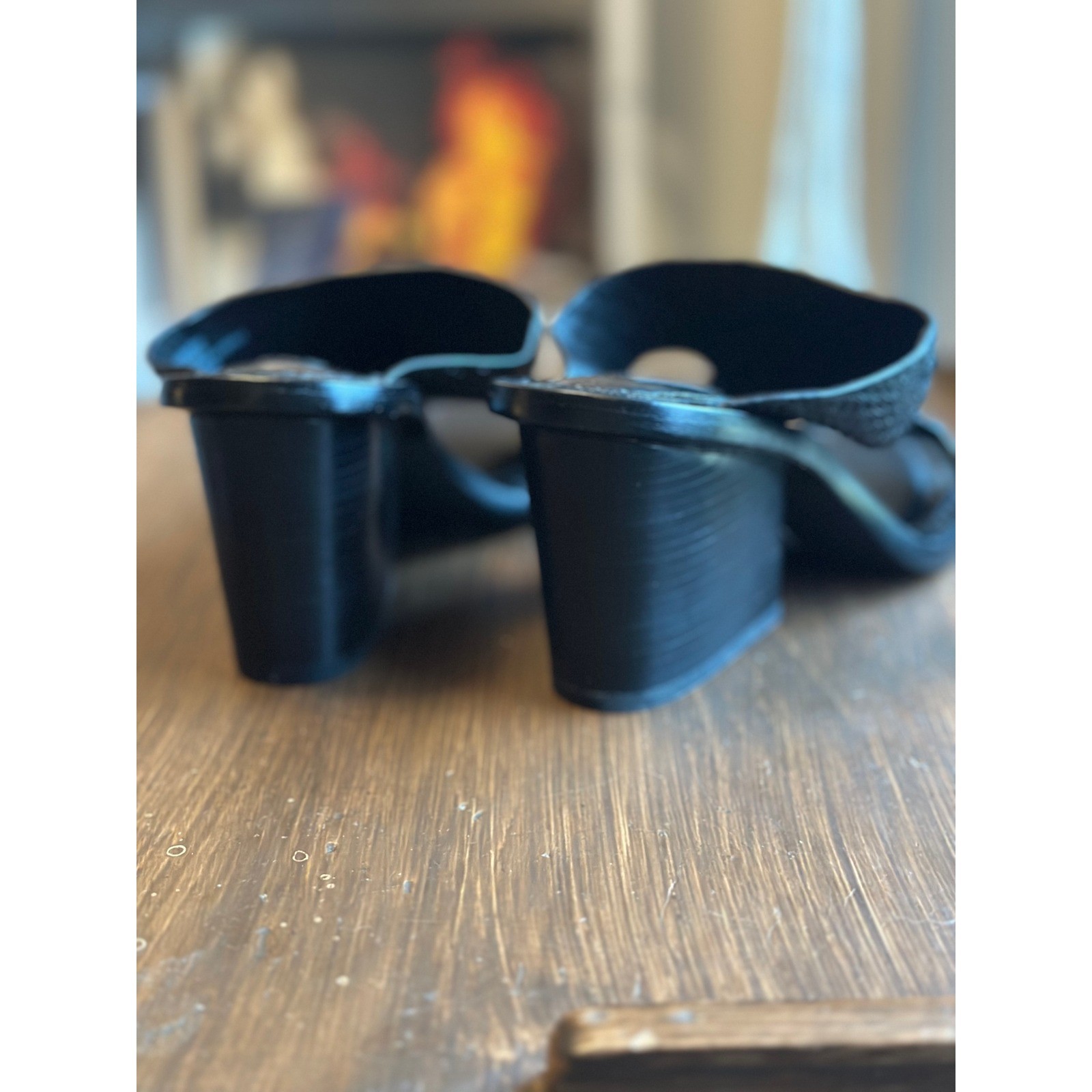 Lafayette 148 NY Cassidee Black Python Leather Sn… - image 3