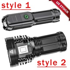 Rechargeable 990000LM LED Flashlight Tactical Police Super Bright Torch Zoomable