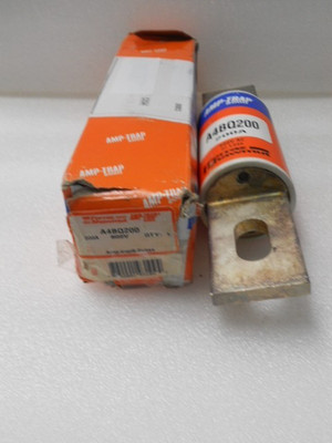 New Mersen Shawmut A4BQ200 Amp Fuse KRP-CL-200SP 600 Volts Class L NIB