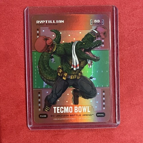 2026 Bo Jackson Battle Arena Tecmo Bowl Ryptillian First Edition RED BATTLEFOIL