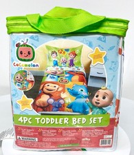 New Kids - Cocomelon 4p Toddler Bedding - Comforter - Pillowcase - Sheet Set