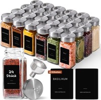 GewüRzgläSer 120Ml 24Er Set Mit Drehbarem Deckel GewüRzstreuer KüChe 24 StüCk