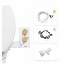 TUSHY Spa 3.0 Warm Water Bidet Attachment White/Bamboo Self-Cleaning
