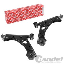 2x FEBI QUERLENKER + TRAGGELENK VORDERACHSE passend für OPEL CORSA D + ADAM