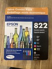 3 Pack Epson 822 Standard Capacity, Cyan, Magenta, Yellow -Cartridge Combo READ!