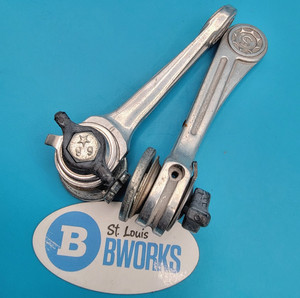 Vintage Simplex Downtube Friction Shifter Set Silver Alloy Made in France  f22