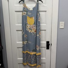 Boho Floral Ruffle Tiered Maxi Dress My Boyfriend’s Back Womens M