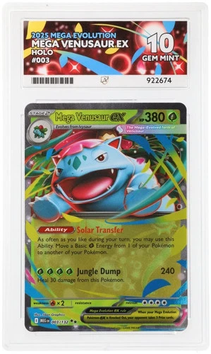 Pokemon Mega Venusaur ex 003/132 Mega Evolution ACE 10 Perfect SUBS