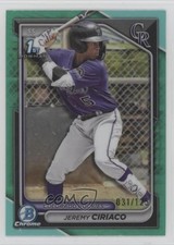 2024 Bowman Chrome Prospects Aqua Refractor 31/125 Jeremy Ciriaco #BCP-165 s3g