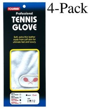 Tourna Ladies-Youth Right Hand Full Finger Tennis Glove, Medium 4-Pack